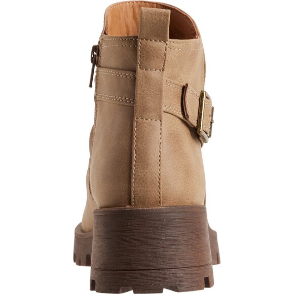 NEW Sofft Eurosoft Comfort Womens Tan Brown Side Buckle Ruched Boots Booties NIB - Picture 3 of 7